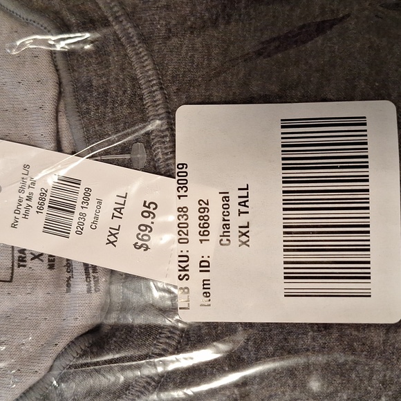 L.L. Bean Charcoal Long Sleeve Henley - Picture 6 of 8